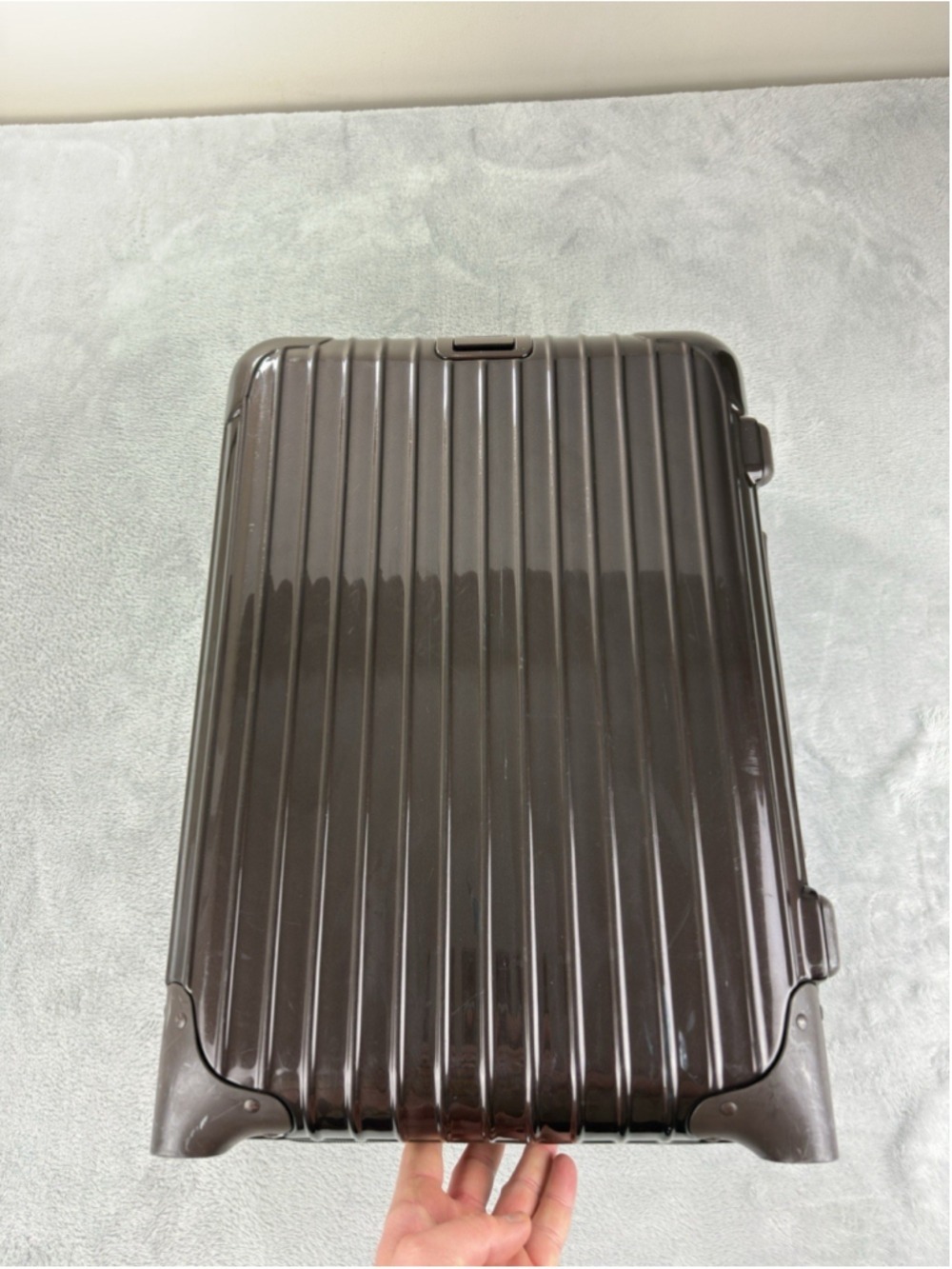 VTG Rimowa Salsa Deluxe 32L Brown 2 Wheel Polycarbonate Carry-on 852.52 Serial